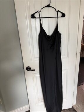 Taylor Black Cowl Neck Maxi Dress